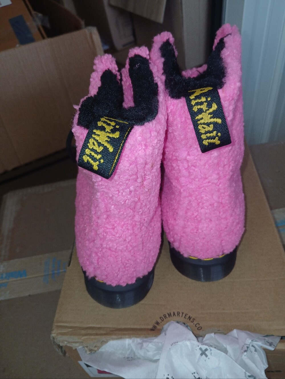 Dr. Martens PINK SHERPA Pascal faux Shearling boots - Picture 7 of 9